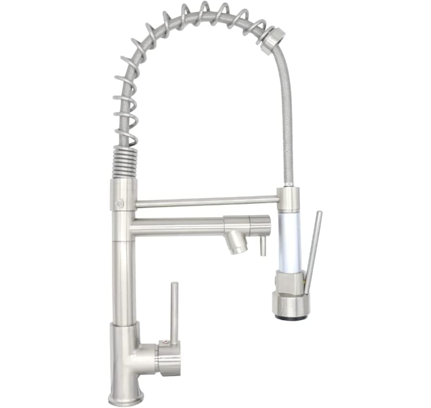 Llave Mezcladora para Cocina (Monomando y Flexible) Grifo para Fregadero Con Acabado Niquelado 1