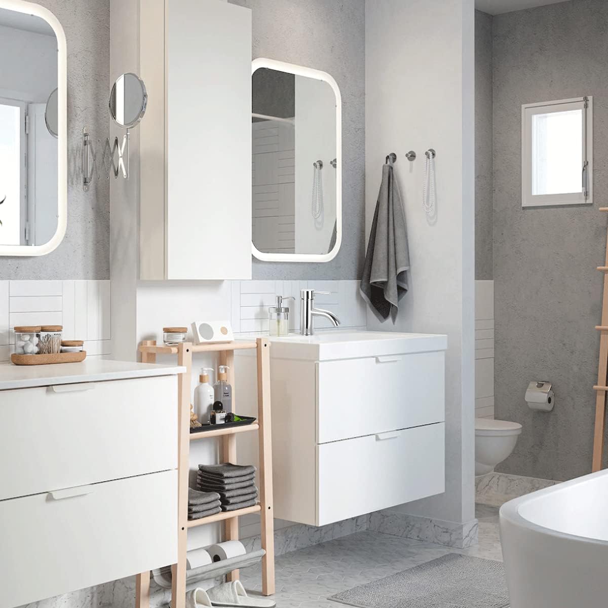 Mezcladora Monomando para Lavabo Cromada, Acero Inoxidable y Zinc, 16.5 cm de Altura, Ahorro de Agua, Incluye Mangueras 2