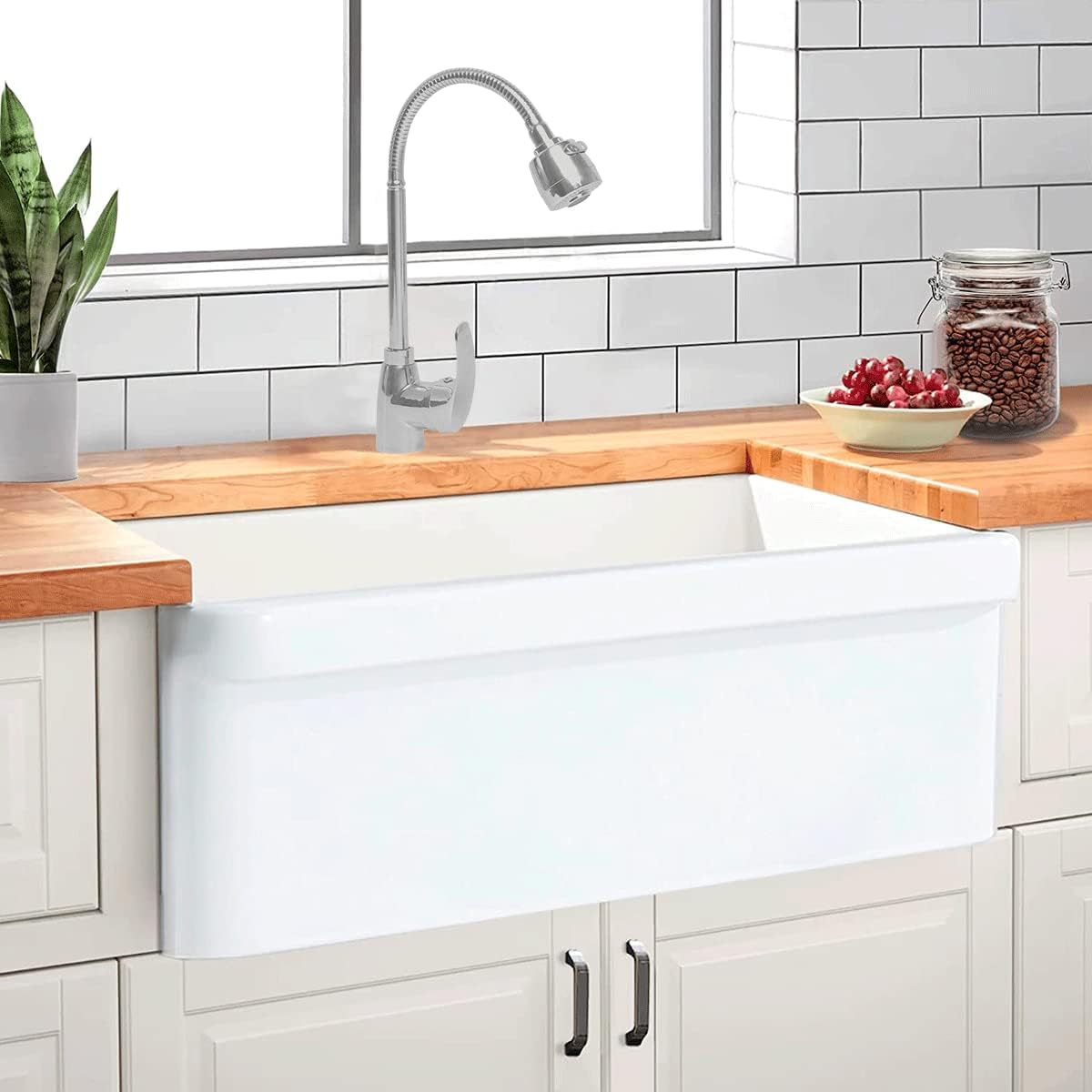 CNX Llave Mezcladora para Cocina Monomando con Cuello Flexible y Dos Tipos de Chorro 2