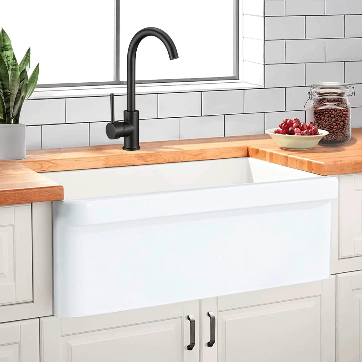 Llave Mezcladora para Cocina Monomando con Cuello de 40 cm, Fabricada en Zinc y Latón, Incluye Mangueras y Tecnología Water Sense 2