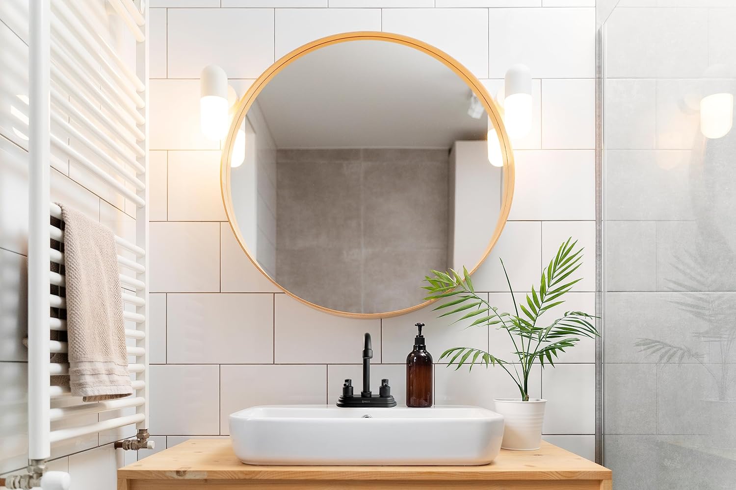 Mezcladora para Lavabo Negro Mate de Acero Inoxidable, Zinc y Latón, Diseño Ergonómico y Fácil Instalación 3