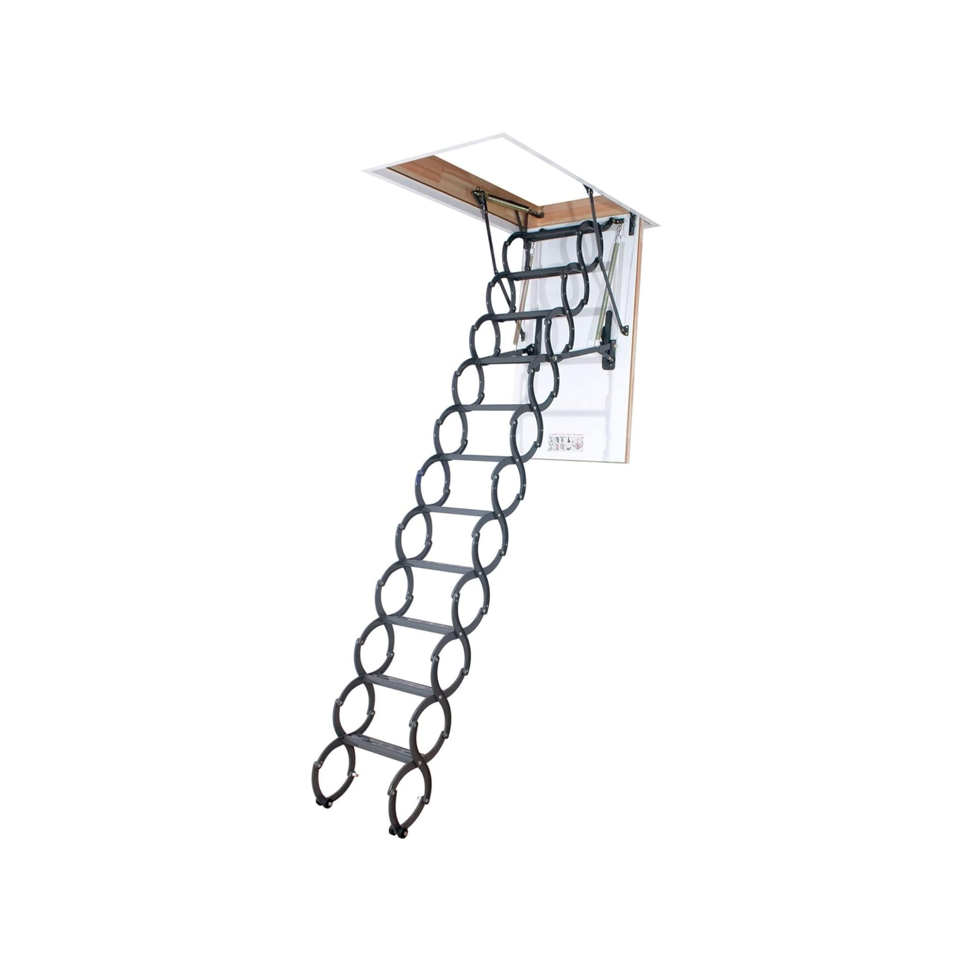 Escaleras Plegables de tipo Tijera para hueco de 70x80cm con una altura de 280cm 5