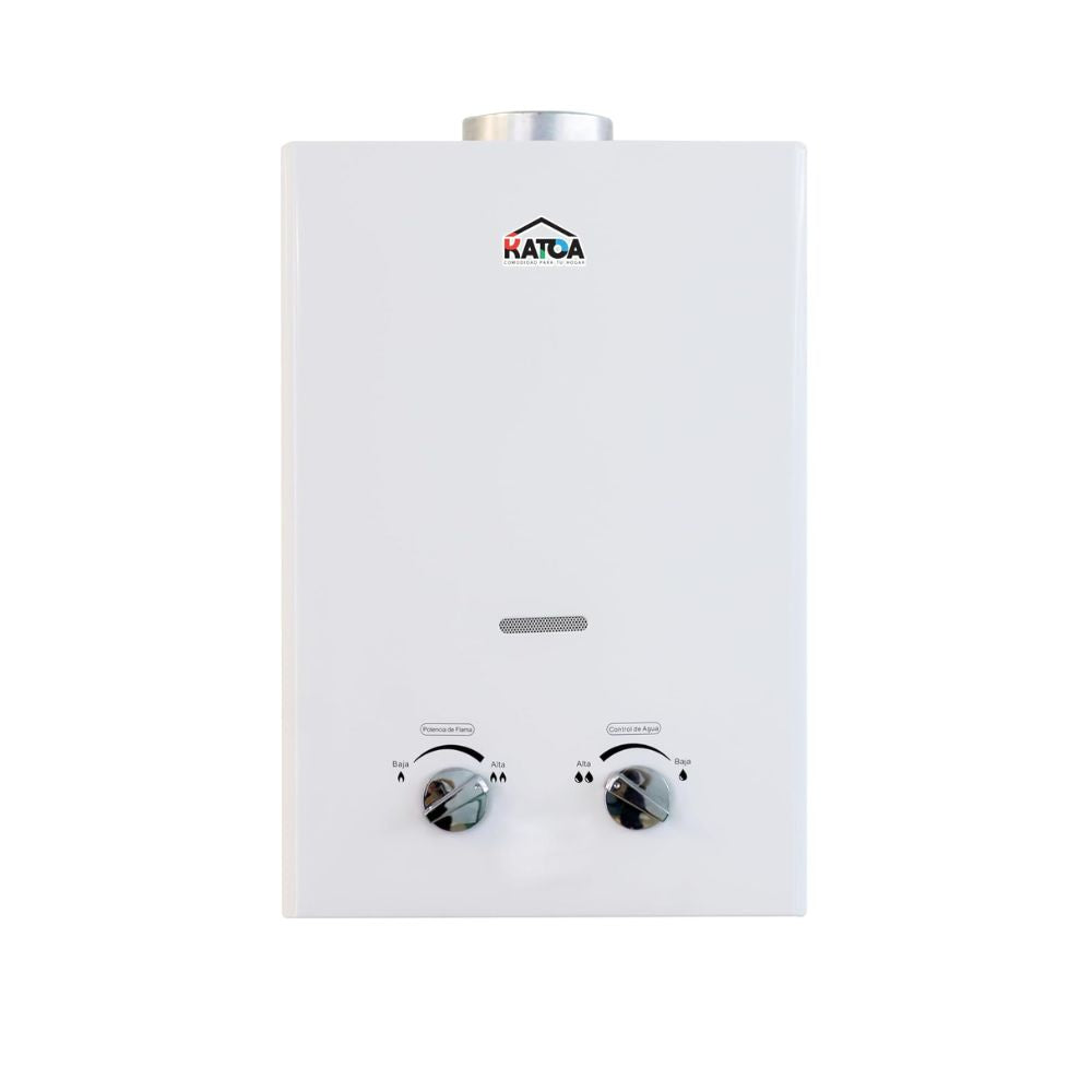 Boiler de Paso KATOA 12 Litros – Gas LP, Baja Presión y Ahorro de Energía