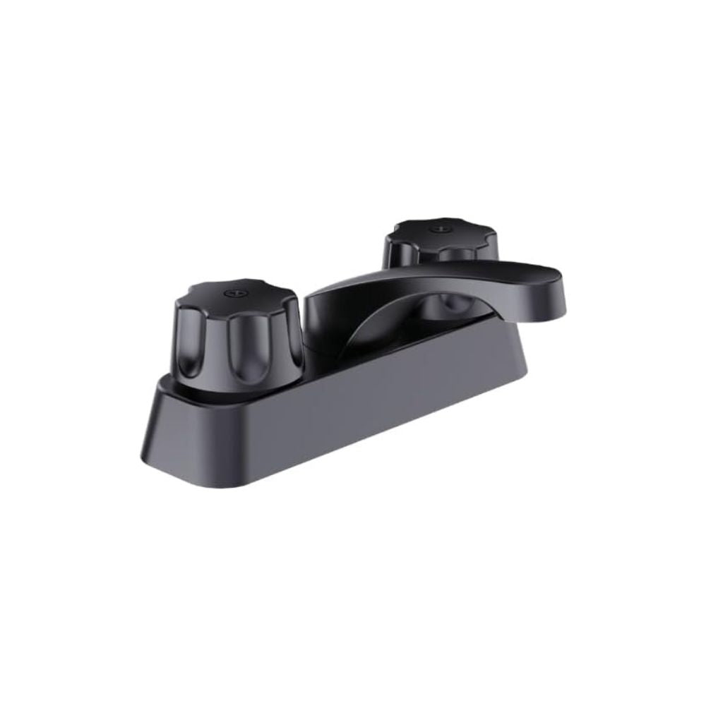Mezcladora para Lavabo Negro Mate con Manerales de Zinc y Cuerpo de Latón – Diseño Moderno y Resistente 1