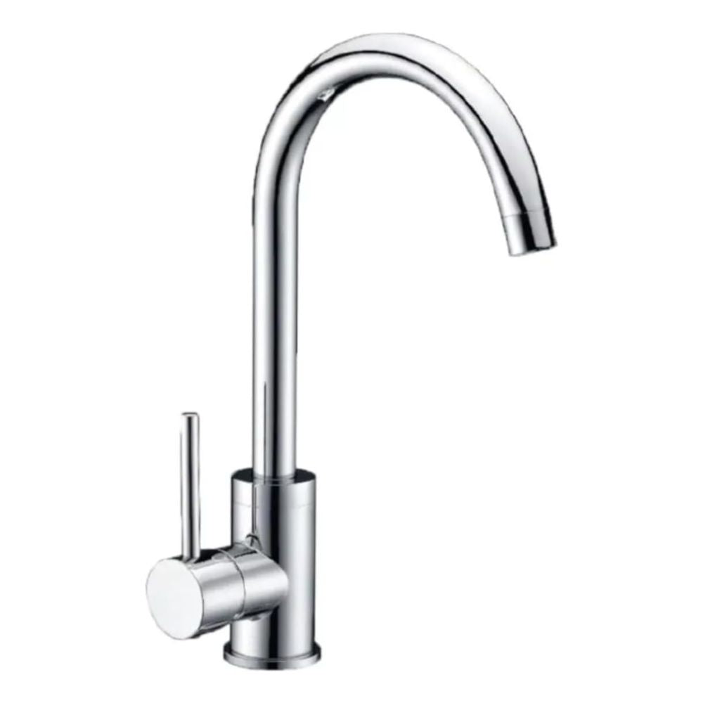 Mezcladora para Cocina, Mezcladora para Fregadero con Acabado Satinado, (Grifo de Agua), Monomando, Incluye Mangueras para Instalación 1