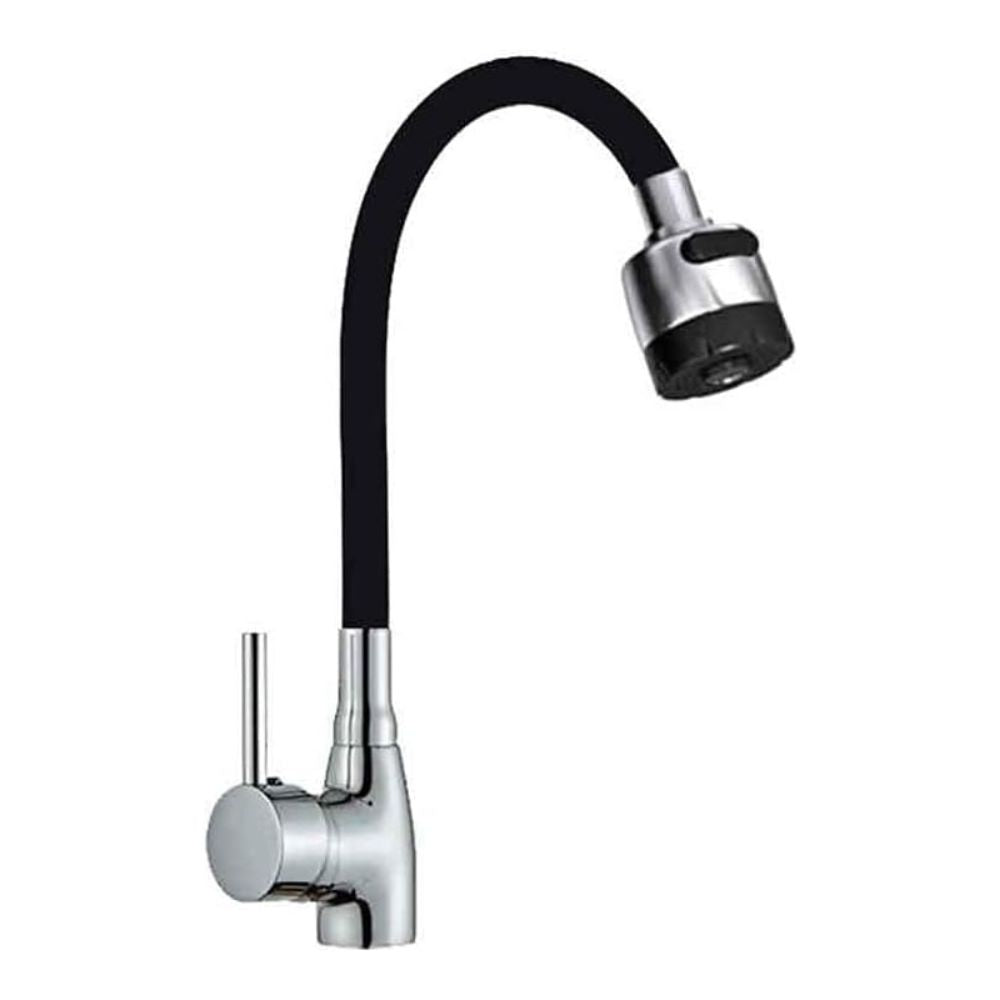 CNX Grifo Monomando de Cocina con Cuello Flexible - Acero Inoxidable y Zinc, Cromado, Dual Spray, Fácil Instalación, 3 Años de Garantía 1