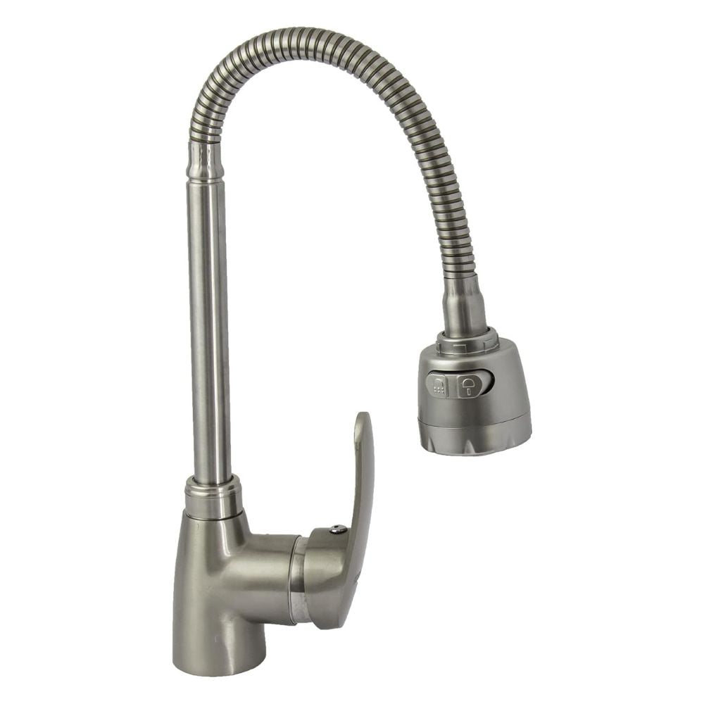 CNX Llave Mezcladora para Cocina Monomando con Cuello Flexible y Dos Tipos de Chorro 1