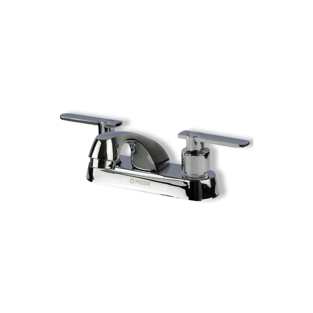 Mezcladora para Lavabo Cromada de 1/4 de Vuelta – Fabricada en Acero Inoxidable, Zinc y Latón (Alta Durabilidad y Eficiencia) 1