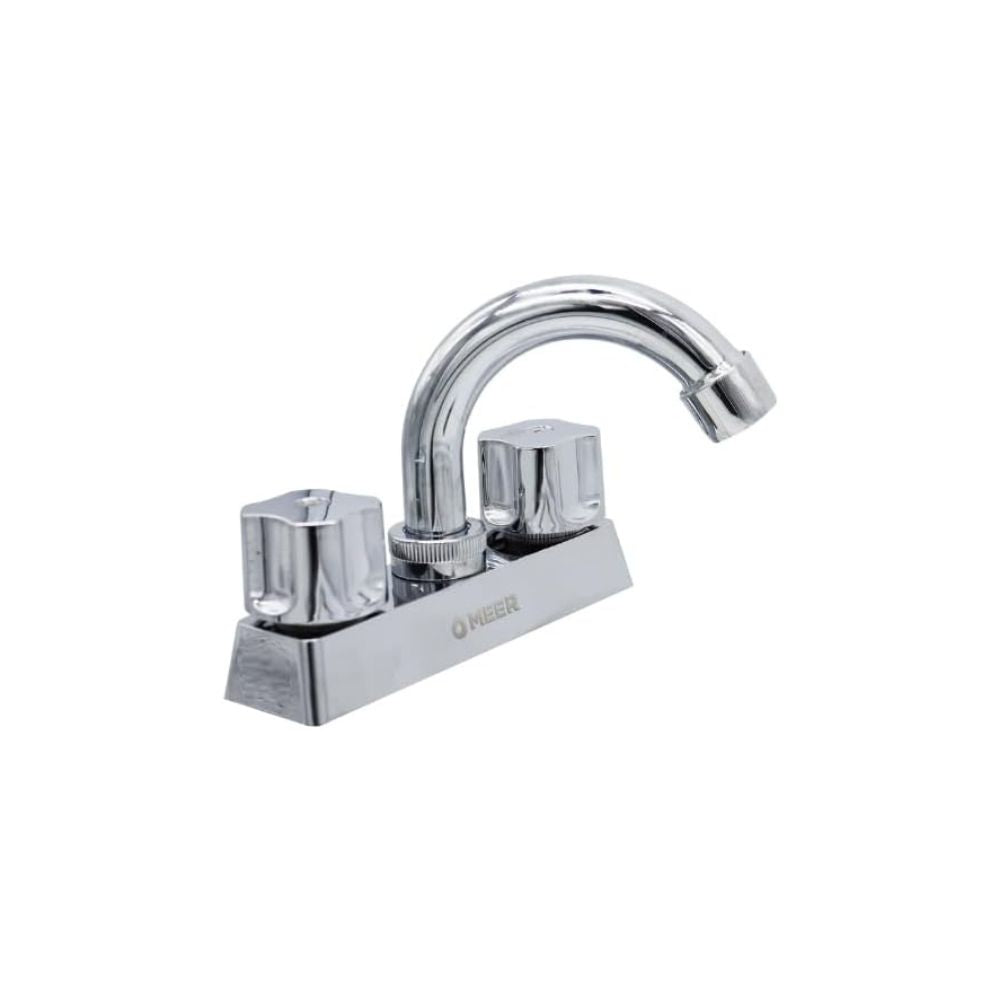 Mezcladora Cromada para Lavabo con Manerales de ABS y Cuerpo de Latón – Sistema de Cierre 1/4 de Vuelta 1