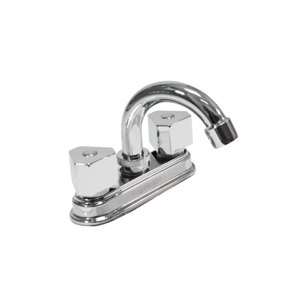 Mezcladora de Lavabo Giratorio 360°, Mezcladora Cromada con Manerales de Zinc y Cuerpo de Latón 1