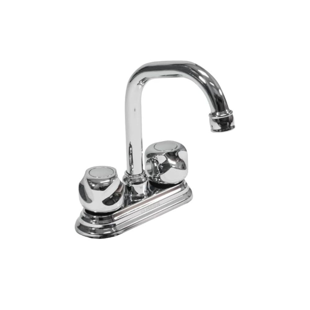 Mezcladora de Lavabo Giratorio 360° en Acabado Cromado, Mezcladora con Manerales de Zinc y Cuerpo de Latón 1