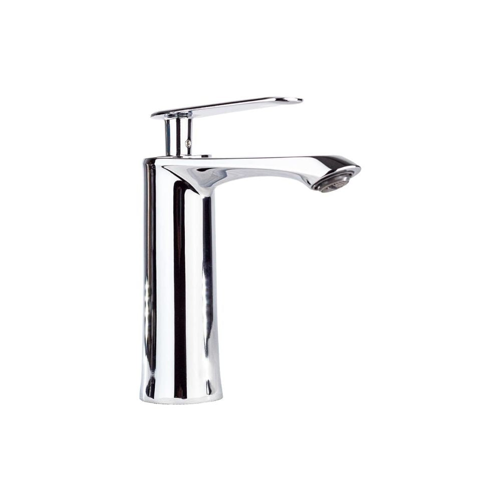 Mezcladora Monomando para Lavabo Cromada, Acabado Brillante, Fabricada en Zinc, Incluye Mangueras y Tecnología de Ahorro de Agua 1