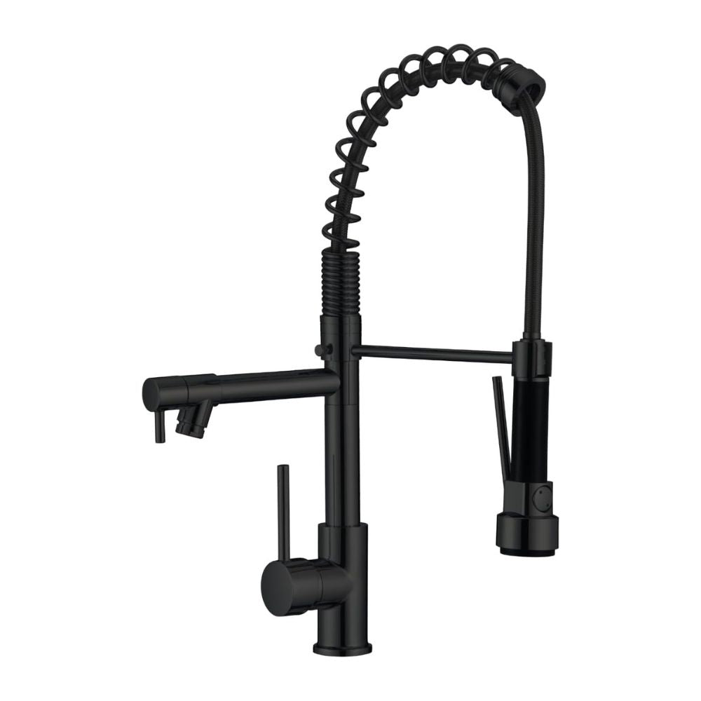 Mezcladora de Cocina Dual con Doble Cuello y Monomando, Flexible y Compacta con Instalación Rápida 1
