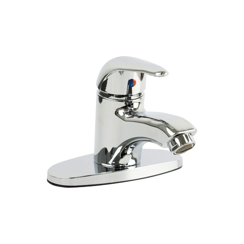 Mezcladora Monomando para Lavabo Cromada, Fabricada en ABS Resistente, Incluye Mangueras para Agua Fría y Caliente, Ahorro de Agua y Fácil Instalación 1