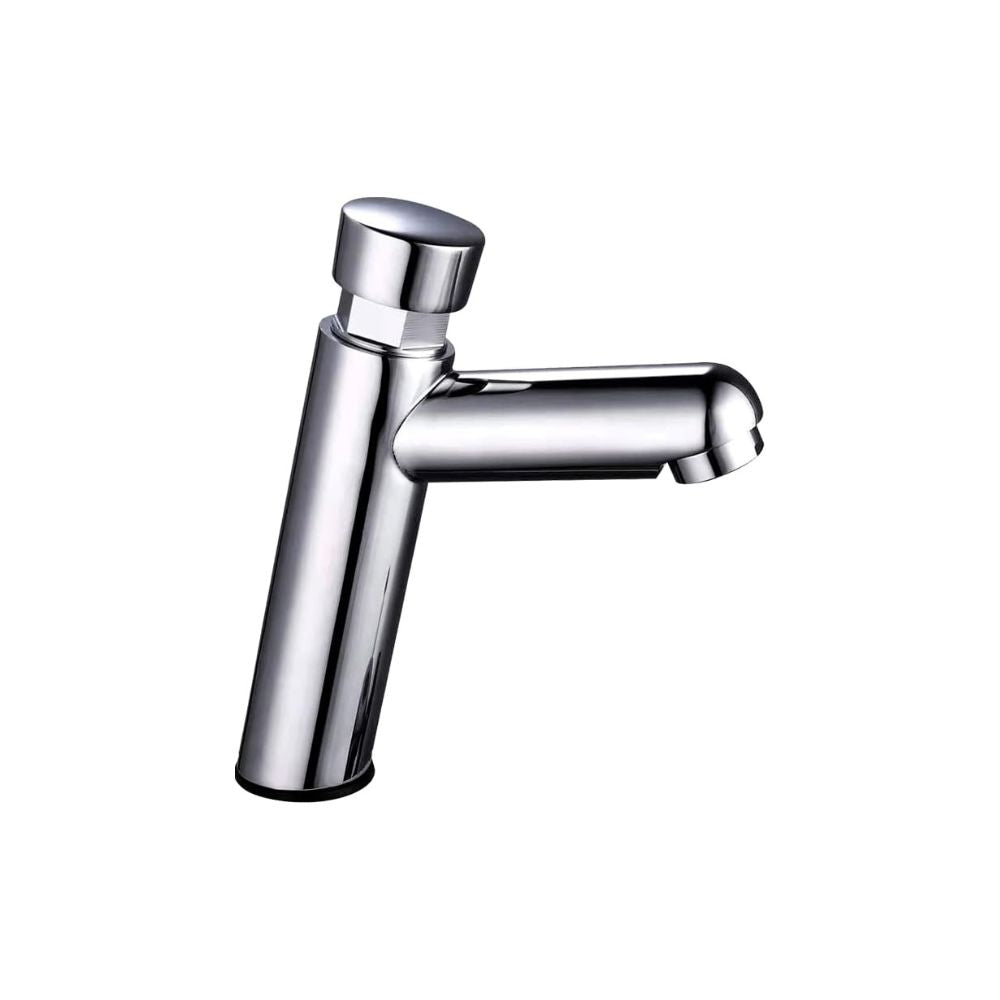 Llave Monomando Cromada con Temporizador – Eficiencia y Estilo para Baños Modernos 1