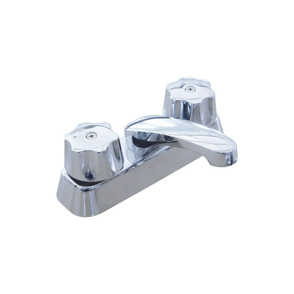 Mezcladora Cromada para Lavabo Fabricada en Acero Inoxidable, Zinc y Latón, con Medidas Estándar 1