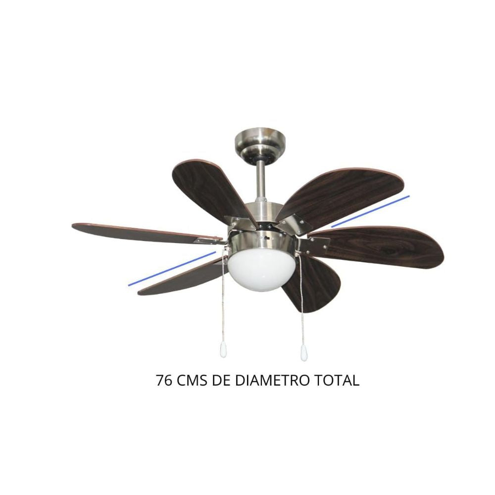 Ventilador de Techo Decorativo KATOA 30” – 3 Velocidades, Motor de 50W, Silencioso y Estético 2