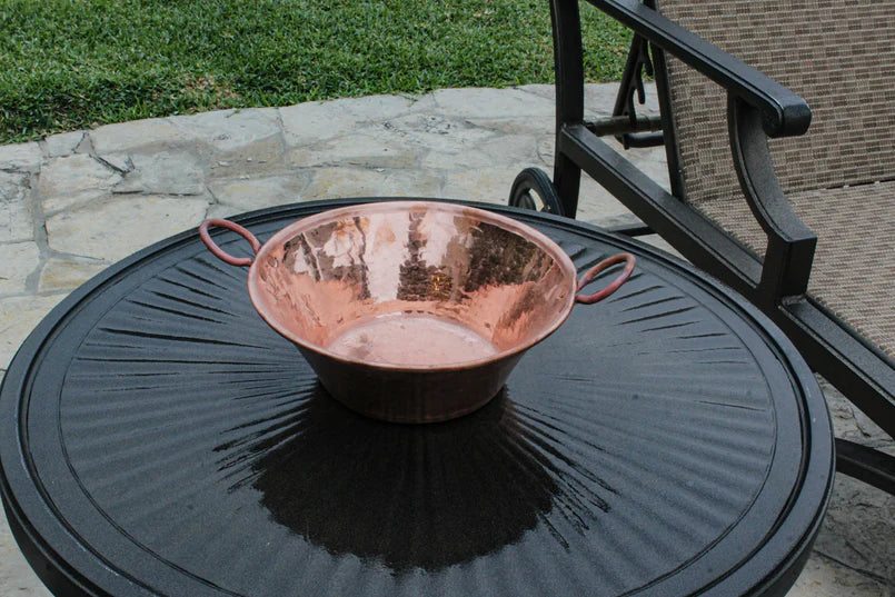 Cazo de Cobre Martillado 16L (541 oz) – Ideal para Carnitas y Mermeladas